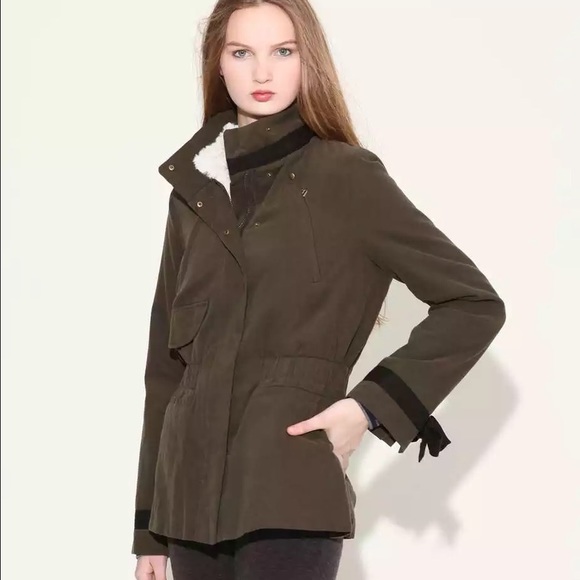 Eryn Brinie faux shearling lined coat