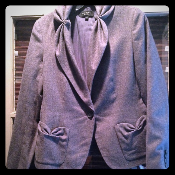 Grey wool blazer from Talbots