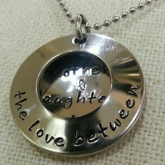 Mother daughter necklace