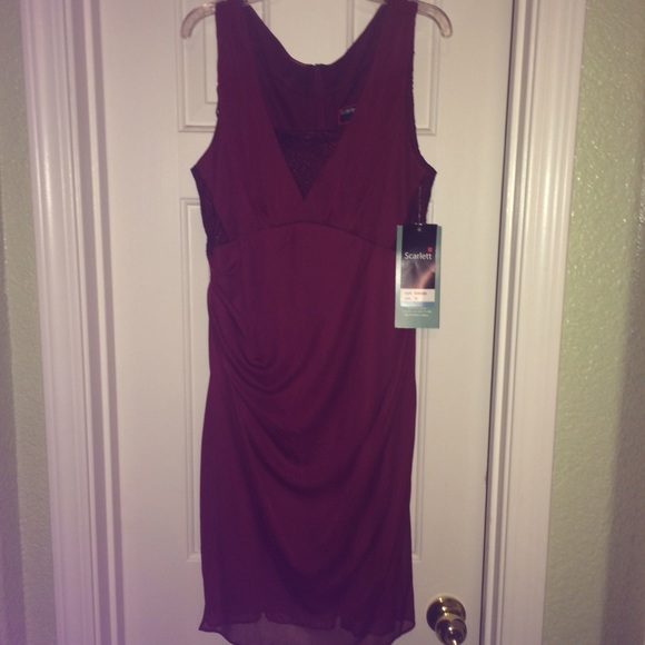 Burgandy dress