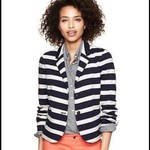 The Gap White & Navy Blazer