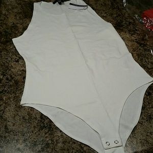 Cream body suit