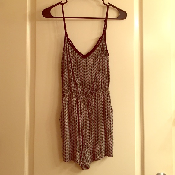 Black and white romper