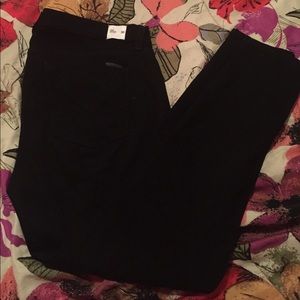 Black Hudson super skinny crop Krista jeans