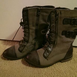 Brown Combat Boots