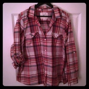 Sonoma Plaid Top 🐾