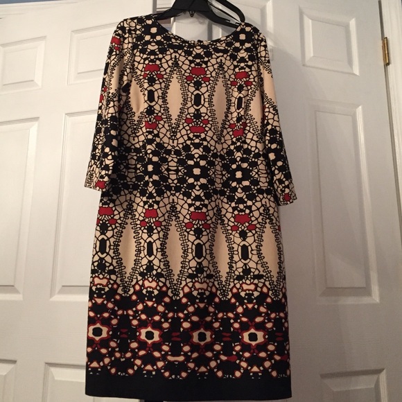 Julian Taylor 3/4 Sleeve Sheath Dress