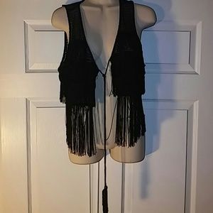 Black vest with shingles