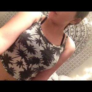 Palm Tree Crop Top