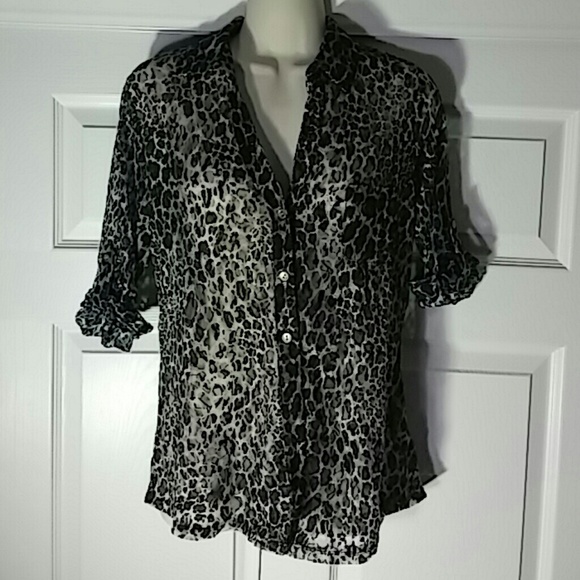 Leopard print blouse