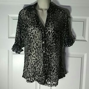 Leopard print blouse