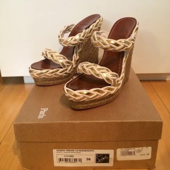 💠SOLD💠Christian Louboutin Cadena Tresse 140 - Picture 2 of 4