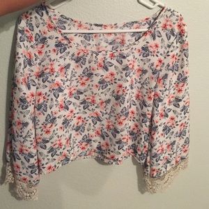 Hollister long sleeve crop