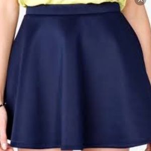 Forever 21 navy blue skater/circle skirt