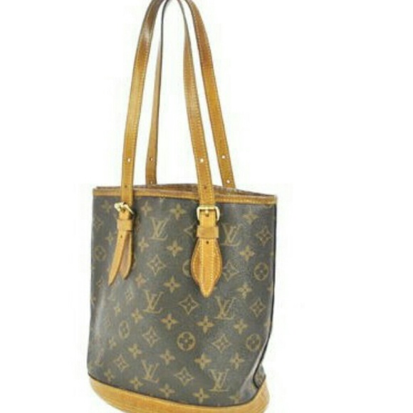 SOLD LOUIS VUITTON BUCKET PM SHOULDER BAG - Picture 1 of 4