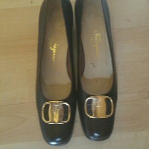 Chocolate Brown Vintage Block Heel