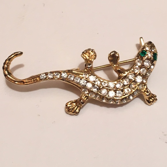 Vintage Gecko Brooch - Picture 1 of 3