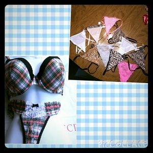 BUNDLE LOT OF 10 PANTIES AND BRA AND PANTY