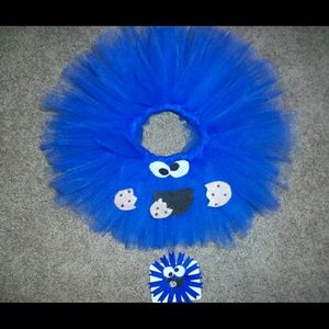 Cookie monster tutu set