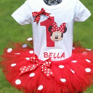 Minnie mouse polka dot tutu outfit