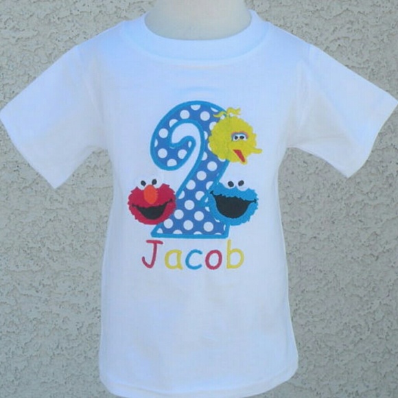 Sesame Street birthday shirt