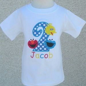 Sesame Street birthday shirt