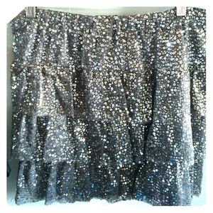 Express sequin skirt