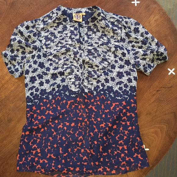 Tory Burch short-sleeved blouse.