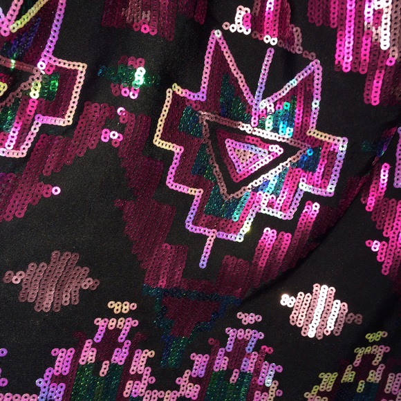 Xoxo evening dress Aztec print - Picture 3 of 3