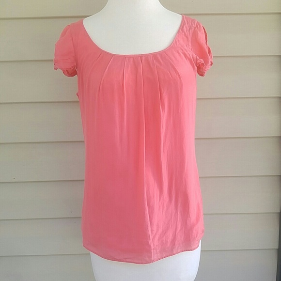 Pink J. Crew short sleeve shirt