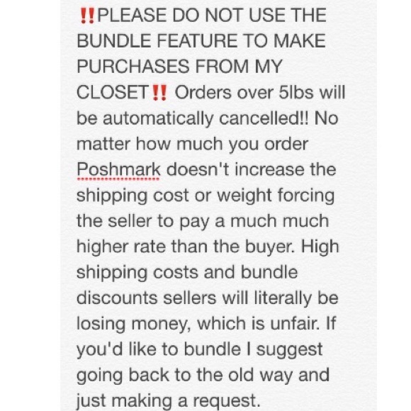 ‼️ATTENTION‼️ 🚫Don't use the bundle feature🚫