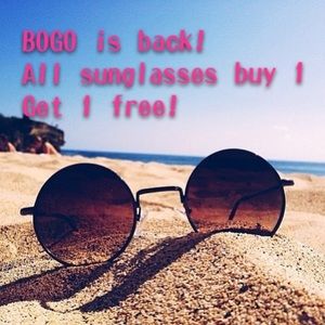 All sunglasses buy one get one free!