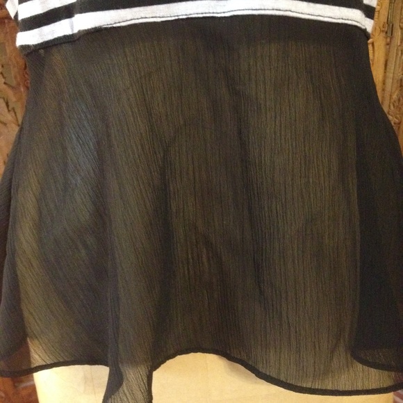 XS Free People Striped Peplum Tank - Picture 4 of 4