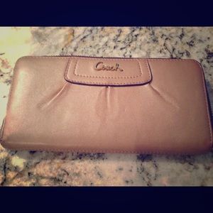 Coach beige wallet