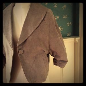 Anthro suede jacket