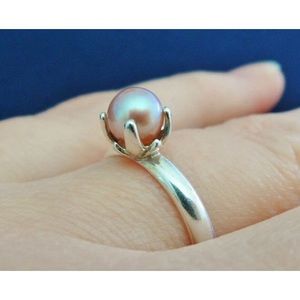 Jewelry - ๐๐บ Pink Pearl & Sterling Solitaire Ring ๐บ๐ Jewelry - ๐๐บ Pink Pearl & Sterling Solitaire Ring ๐บ๐