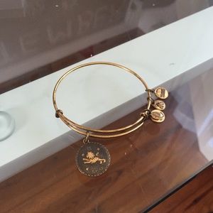 Alex and Ani Leo Charm Bangle Gold