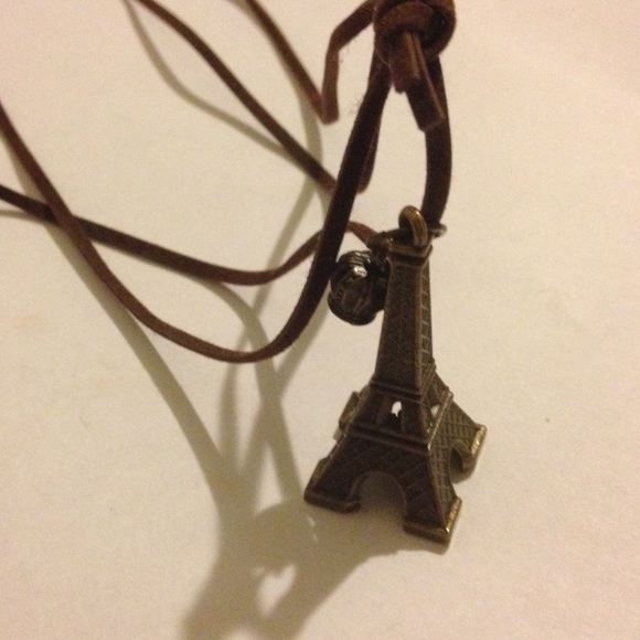 Brown Effiel Tower Necklace
