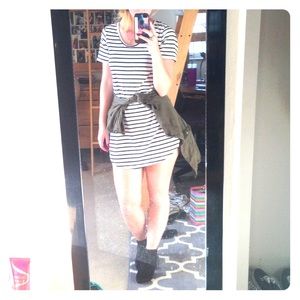 Striped t-shirt dress