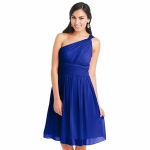 Donna Morgan bridesmaid dress, Rhea in Royal