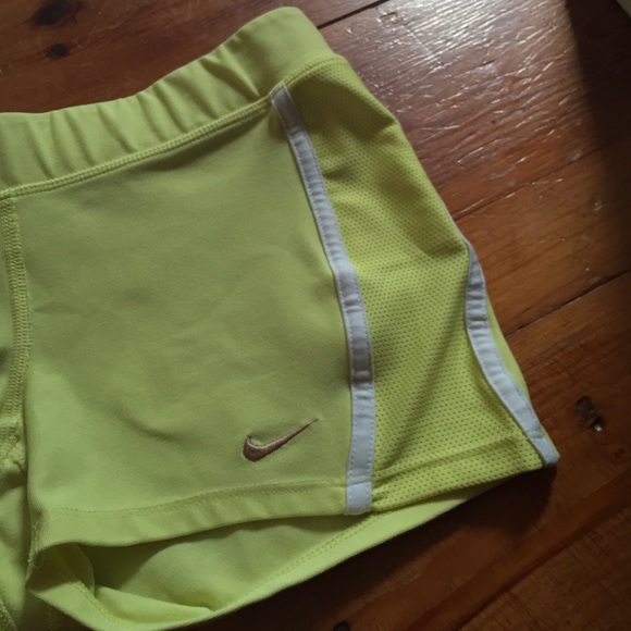 Nike Dri Fit Tight Shorts - Yellow - Picture 3 of 3