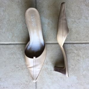 Franco Sarto Shoes - Franco Sarto Nude Mule Heels Franco Sarto Shoes - Franco Sarto Nude Mule Heels