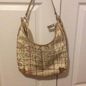 Coach graffiti hobo purse
