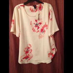 XL Ann Taylor floral shirt