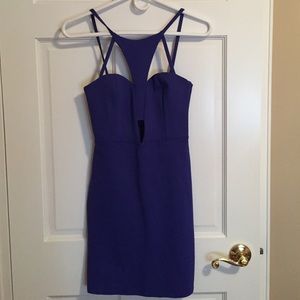 Blue Cut-Out Dress