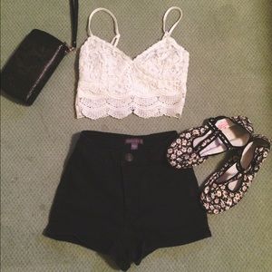 White Lacey bralette