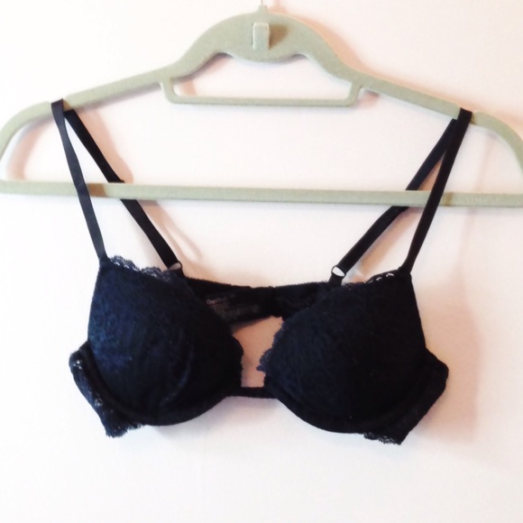 Navy blue gap lace push up bra 34A - Picture 1 of 4