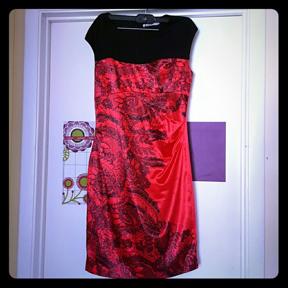 Beautiful black and red dress