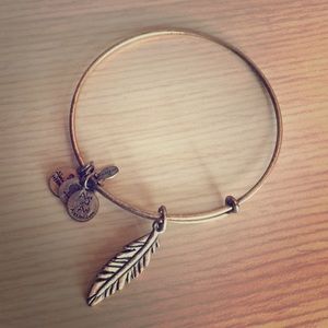 Alex and Ani feather bangle
