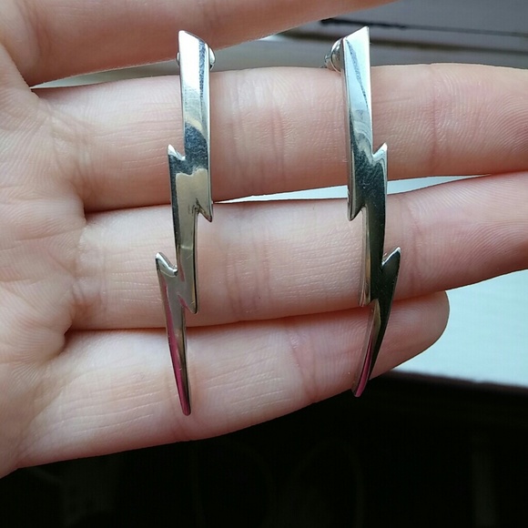 Lightning bolt earrings